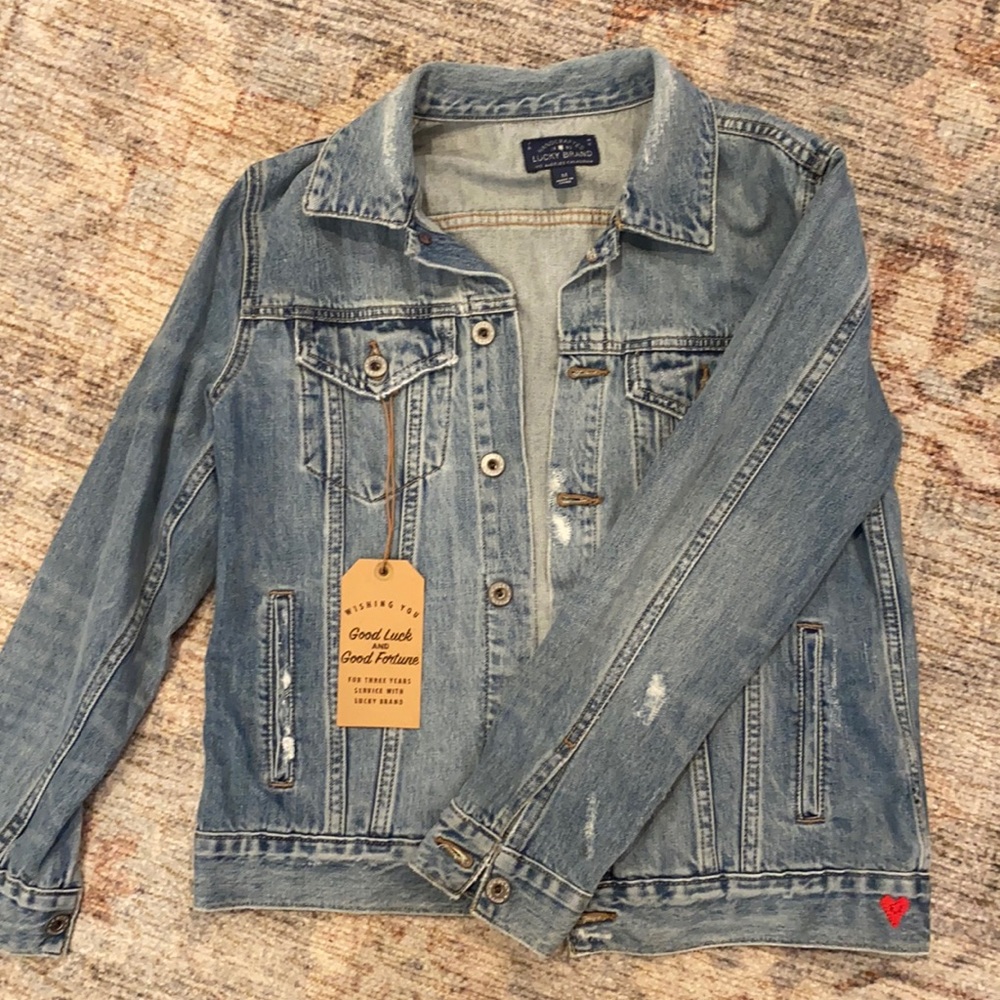Lucky Brand Tom Boy Trucker Jean Jacket